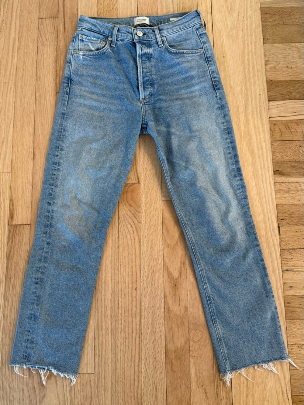 Citizens Of Humanity Charlotte Crop High Rise Straight Leg Jeans